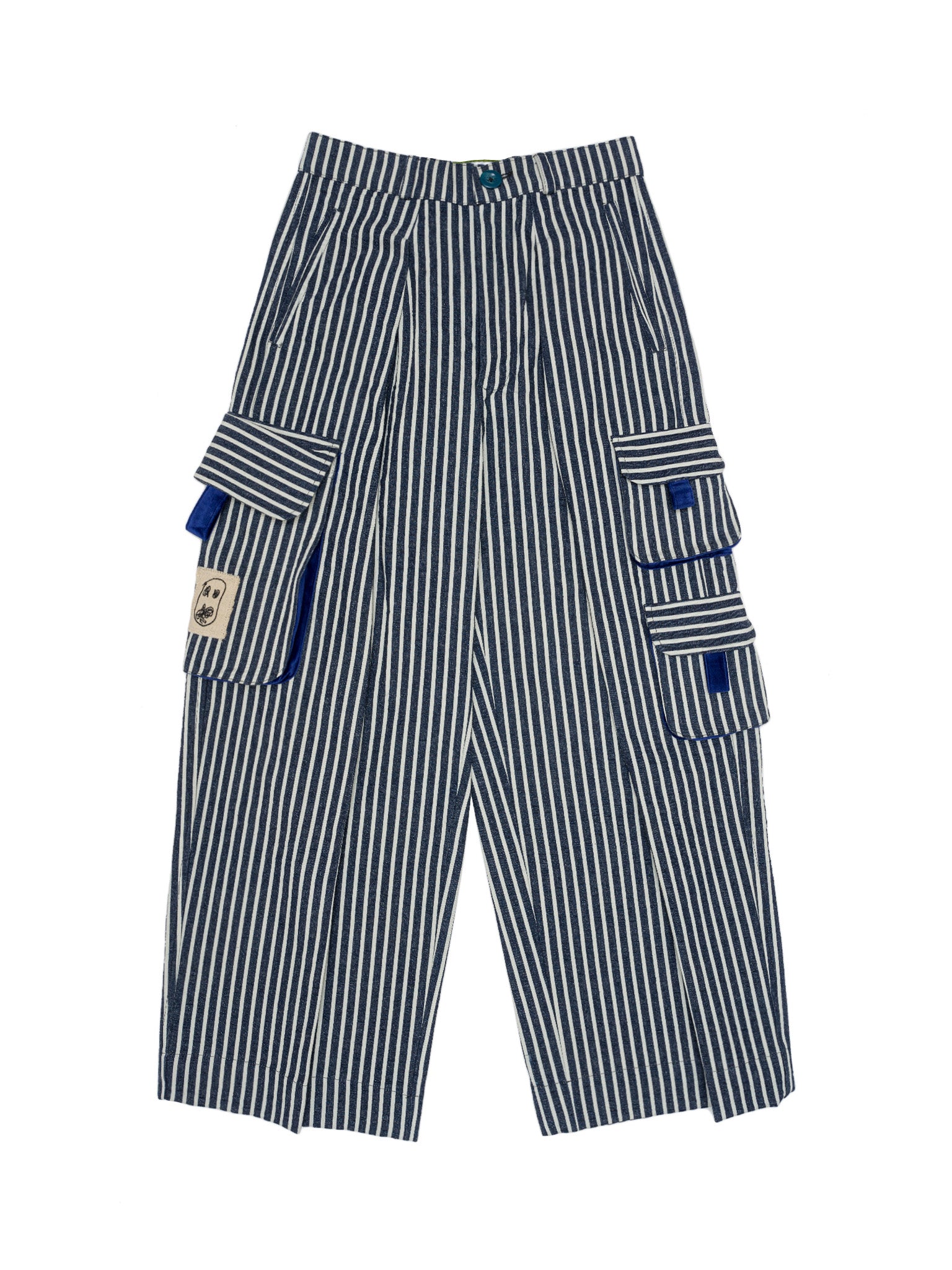 The Fluted slate trousers