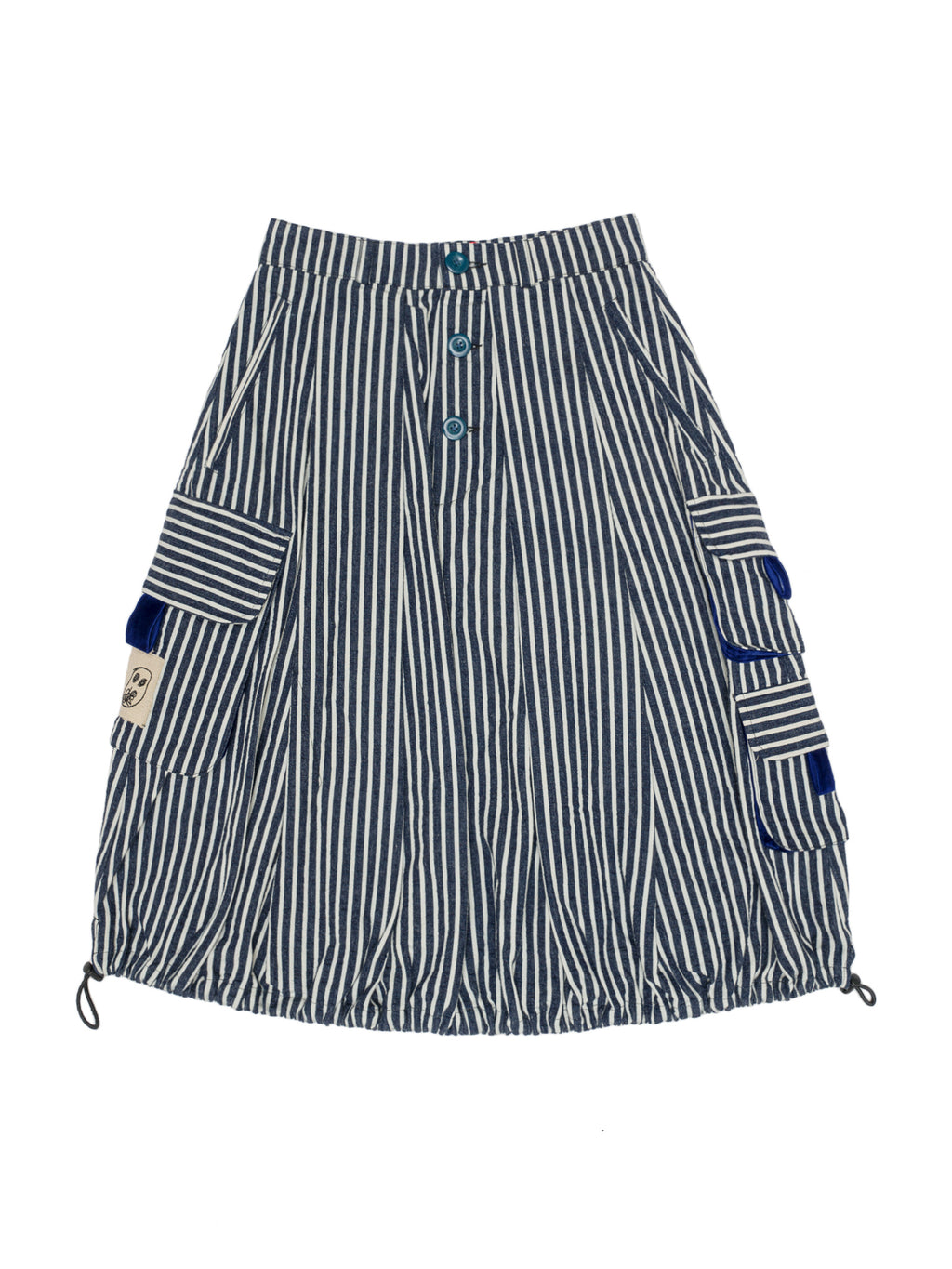 The Fluted slate skirt