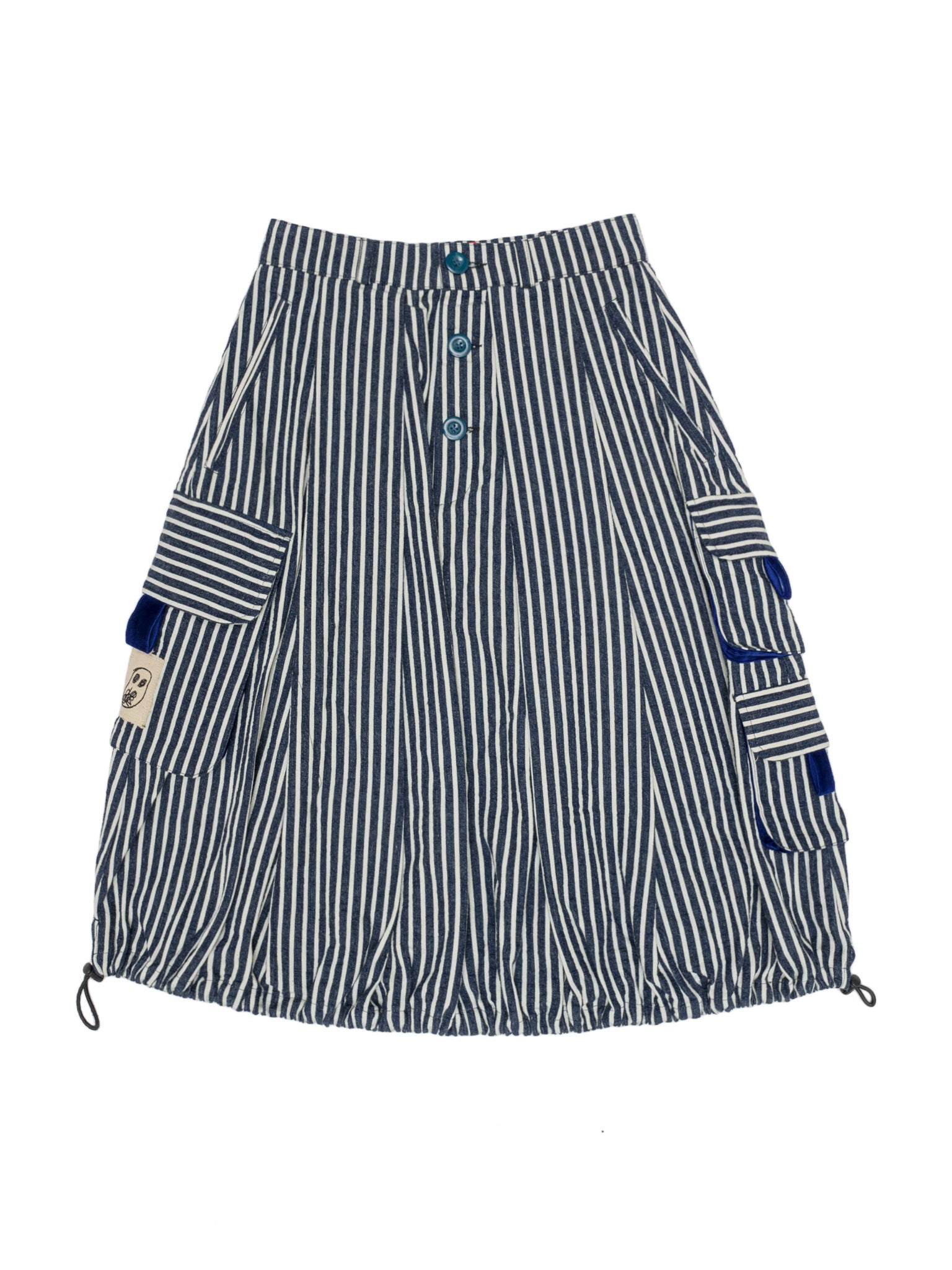 The Fluted slate skirt