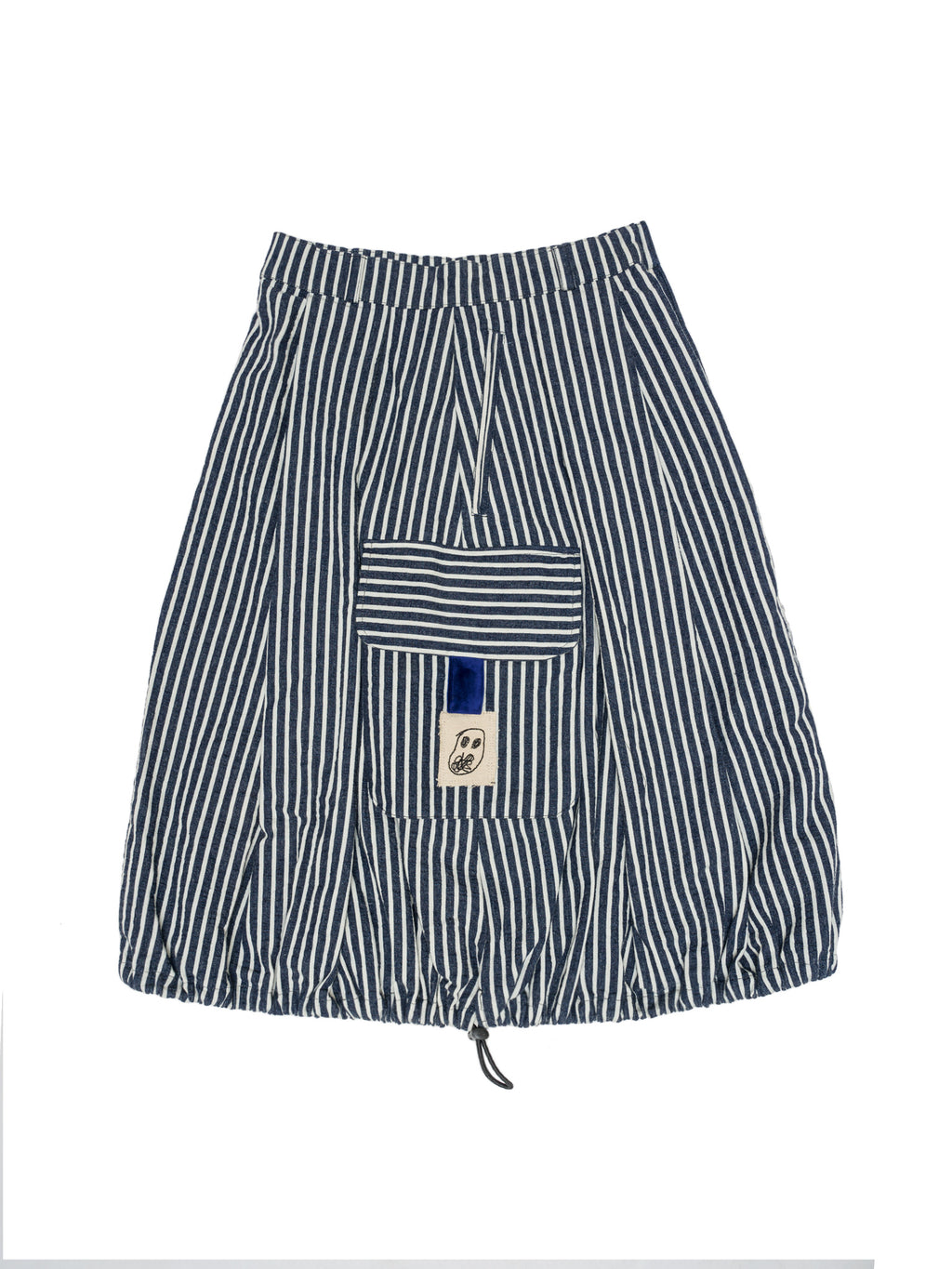 The Fluted slate skirt