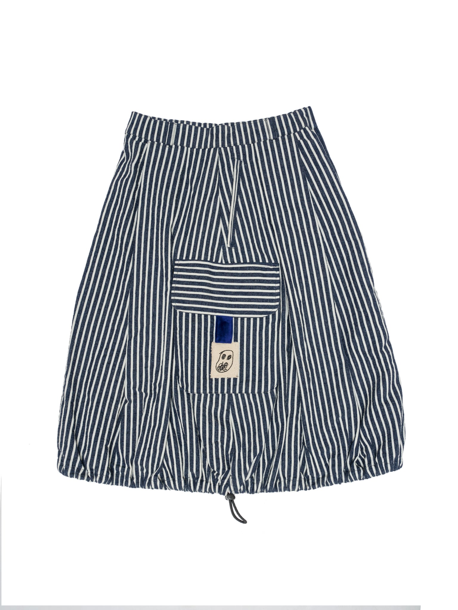 The Fluted slate skirt