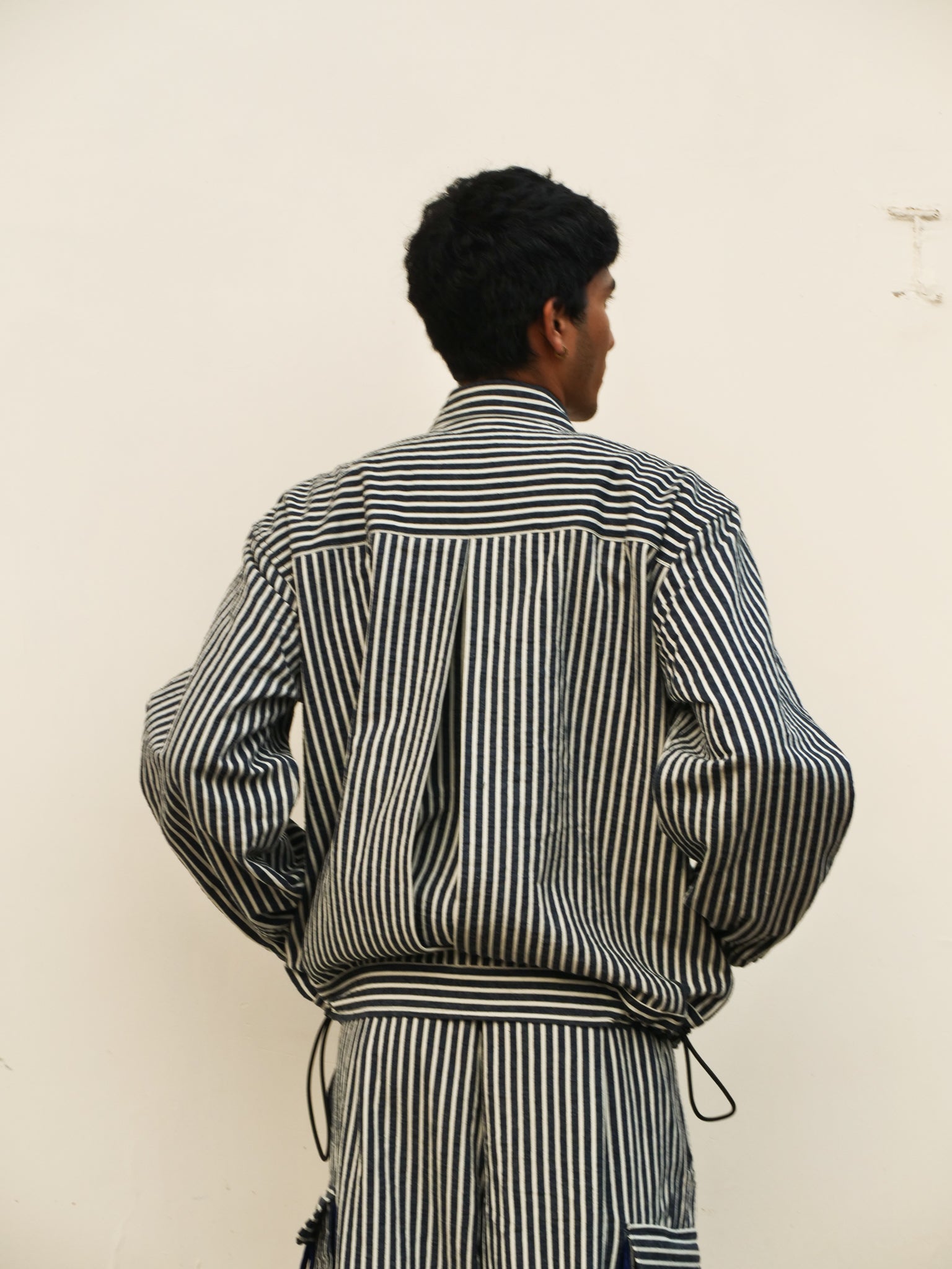 The Fluted slate jacket